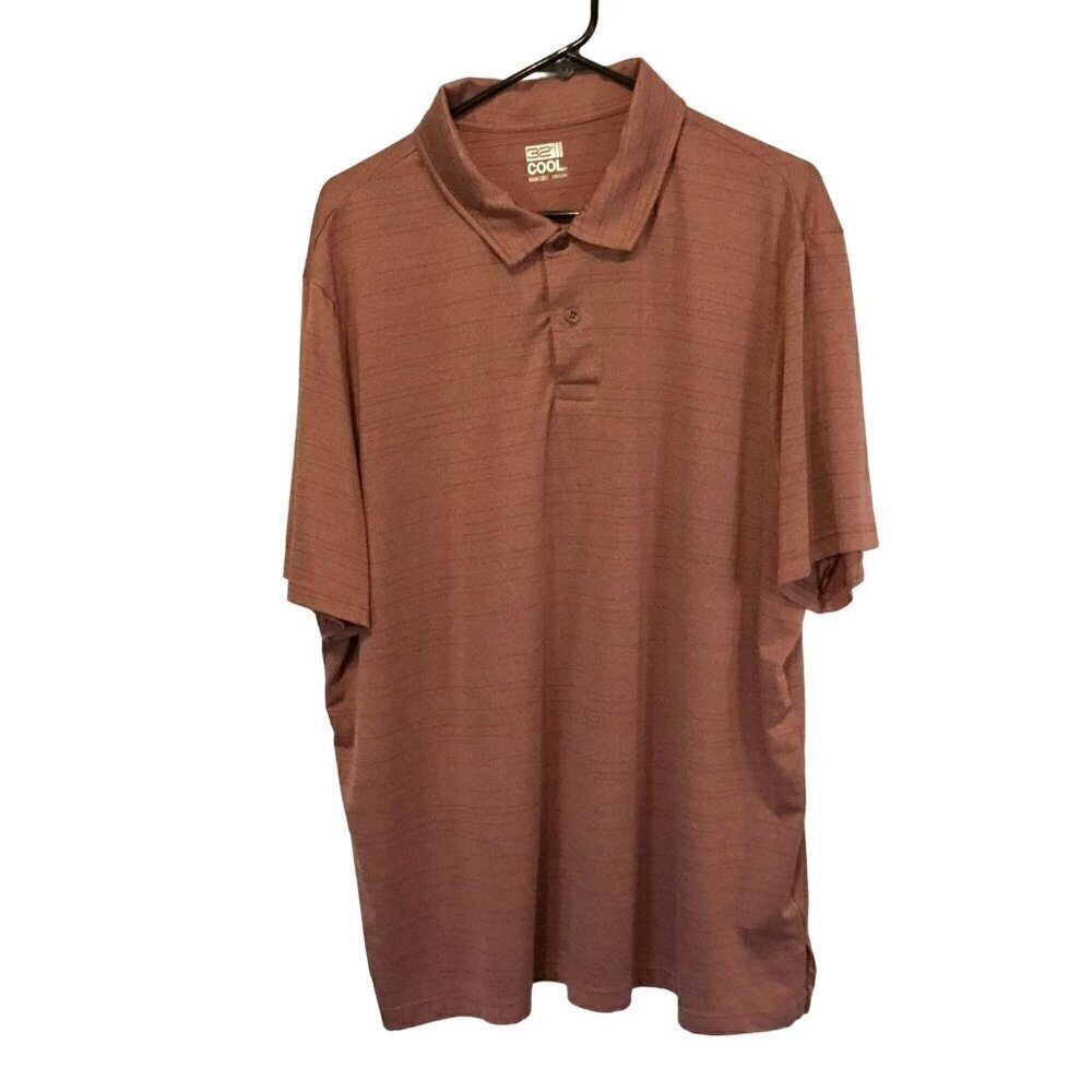 32 Degrees Cool Men's 2-Button Short Sleeve Golf Polo Shirt Sz 2XL Activewear